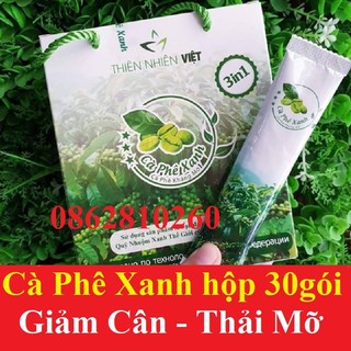 cà phê xanh thiên nhiên việt (set 10 gói)