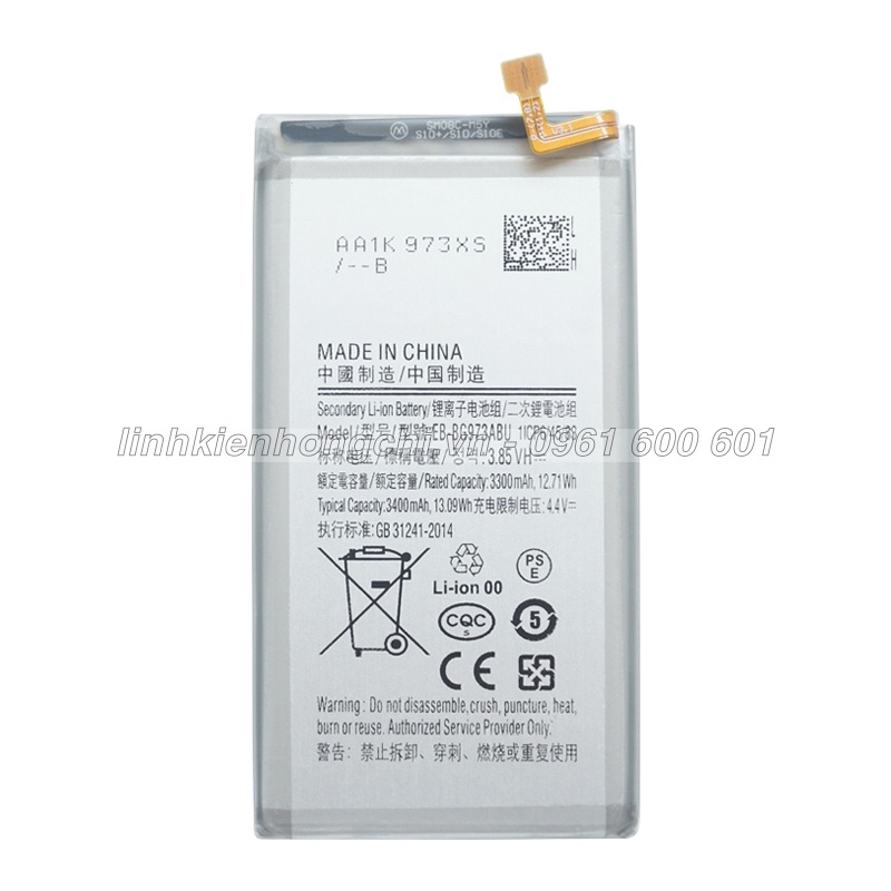 Pin điện thoại Galaxy S10 G973F SM-G973F Zin