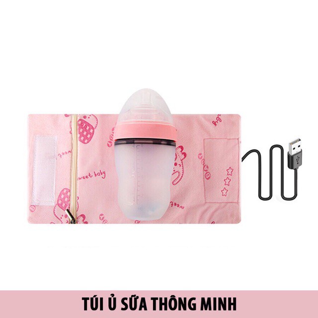 Túi ủ bình sữa thông minh(có sạc USB)