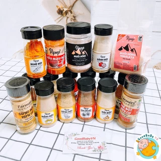 [Chính hãng] Gia vị nấu ăn dặm, Gia đình Muối Hồng Vipep, Các loại bột gia vị Goodbabyvn