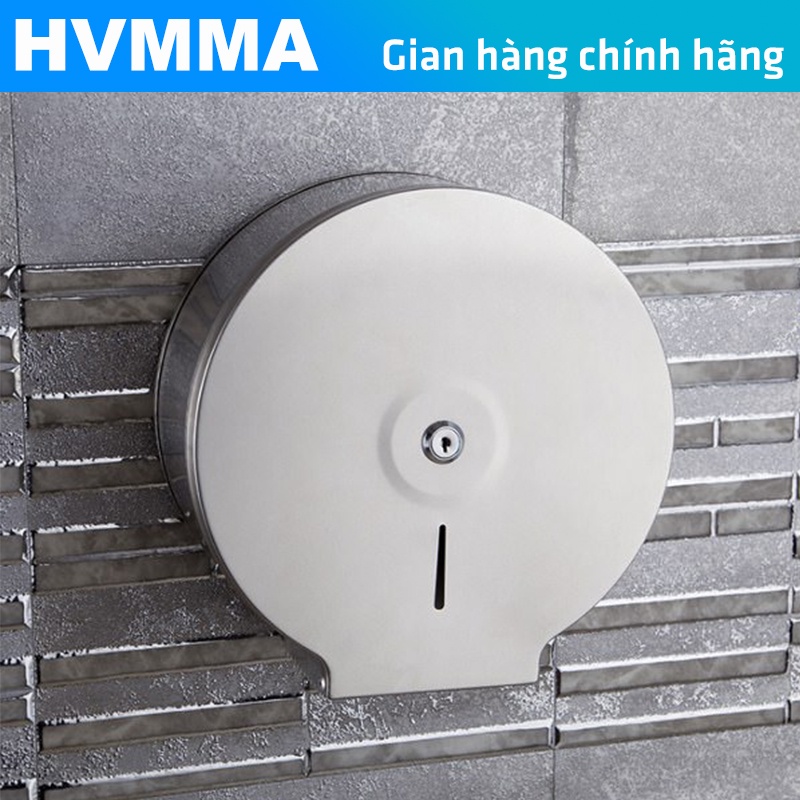 Hộp đựng Giấy vệ sinh Cuộn lớn Toà nhà Văn phòng, Khách sạn SUS304 - Hàng cao cấp HVMMA