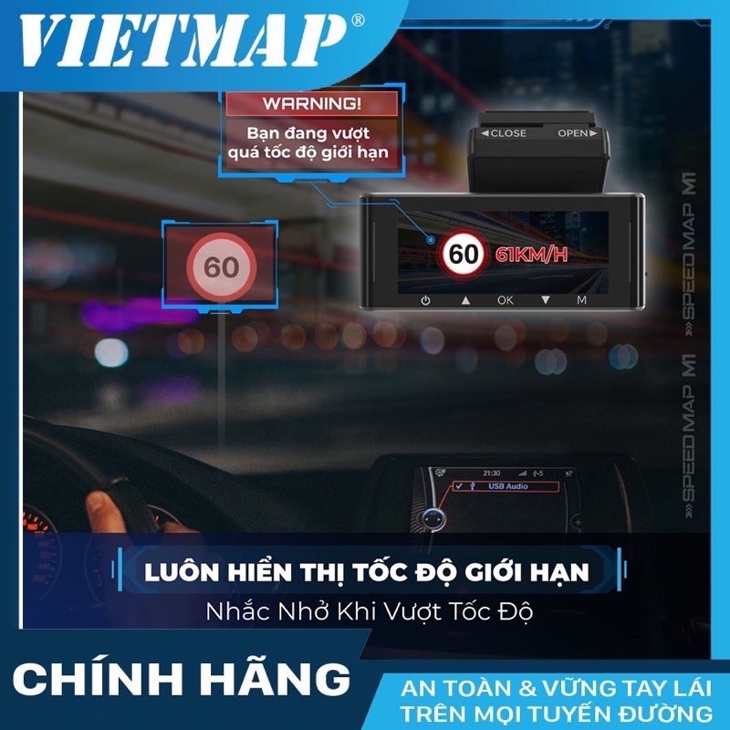 Camera Hành Trình Vietmap Speed Map M1 Dành Cho Ô Tô