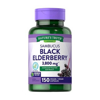 Viên uống đẹp da chống oxy hoá tăng đề kháng Nature’s Truth Sambucus Black Elderberry 150 viên