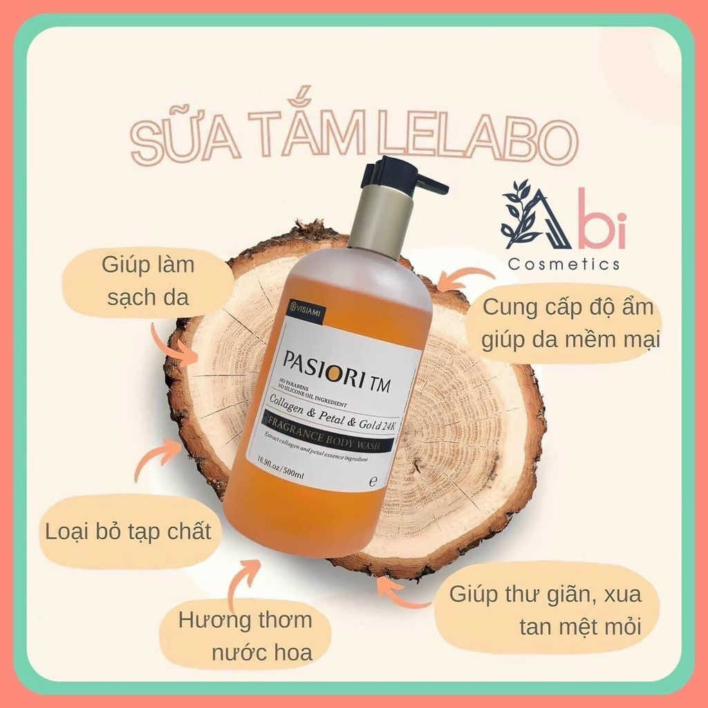 Sữa tắm hương nước hoa Visiami Pasiori 500ml