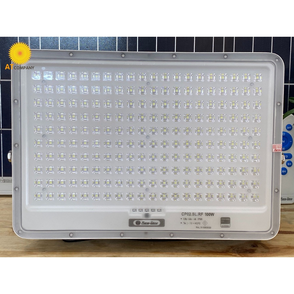 Đèn năng lượng mặt trời Rạng Đông 100W - Model: CP02.SL.RF 100W