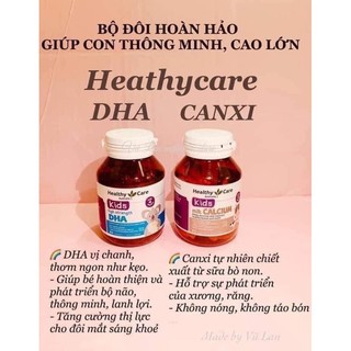 Canxi Milk Calcium + DHA Healthycare, bổ sung canxi và DHA cho bé