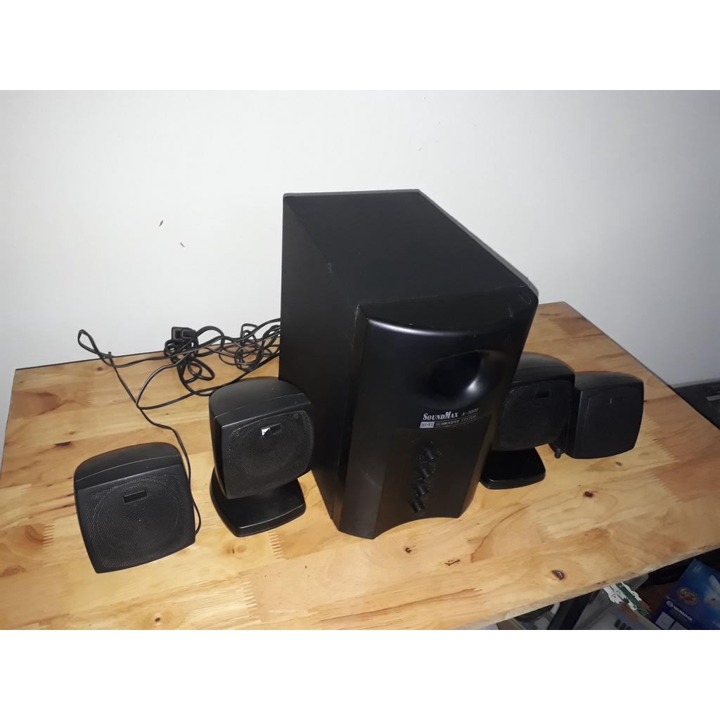 LOA VI TÍNH - LOA NGHE NHẠC SOUNDMAX A3000 ÂM THANH 4.1 – TẶNG KÈM DÂY AUDIO 3.5 LY