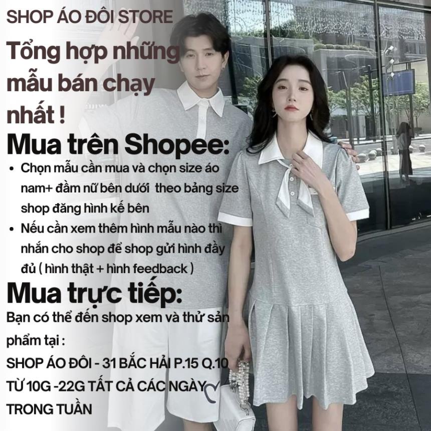 Đồ đôi nam nữ dễ thương - set đồ đôi nam nữ với người yêu, đồ cặp nam nữ đi biển mới nhất