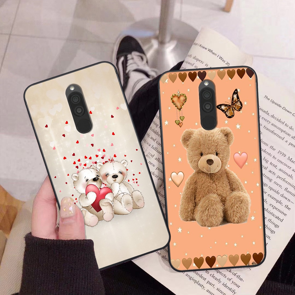 Ốp Xiaomi Redmi 8 in hình gấu cute dễ thương siêu xinh đáng yêu