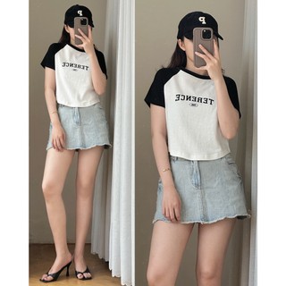 Chân váy ngắn lai bầu tua rua_cv677