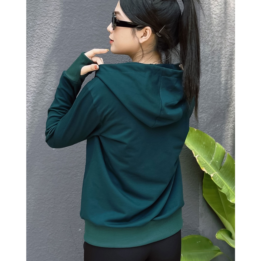 Áo khoác nữ TOLI có túi trong, vành mũ rộng chống nắng tốt, vải dày dặn cao cấp, có bigisze [KN08]