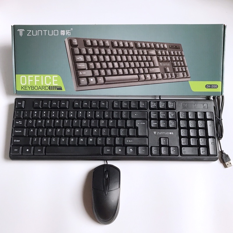 [THANH LÝ NEW 100%]Bộ bàn phím chuột văn phòng có dây JNMS BK-10 giá rẻ, siêu bền, kiểu dáng gọn nhẹ, chuẩn cắm úb.