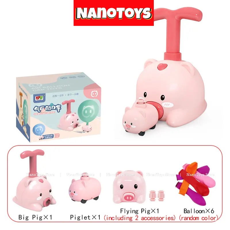 Đồ chơi xe bơm bong bóng, đua ô tô bong bóng - NANOTOYS STORE