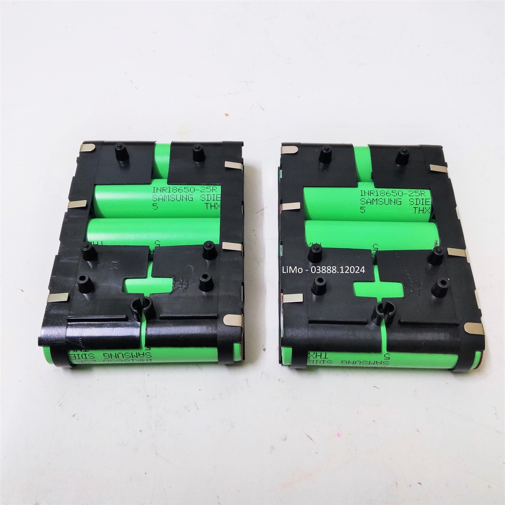 Khối Pin 5S 21V 2.5AH 5 cell Samsung 25R Đóng sẵn . Thay pin máy khoan, máy bắt vít 21V.. - Limo