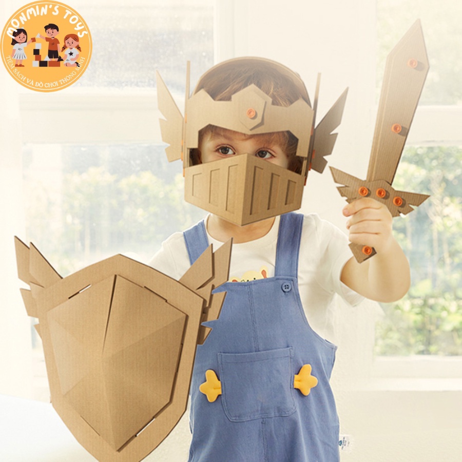Bộ Đồ Chơi Dụng Cụ Làm Mô Hình Bằng Bìa Carton Mideer_Công Cụ Sáng Tạo Bìa Carton