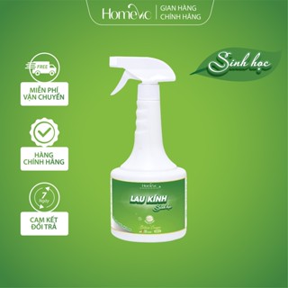 Lau Kính Sinh Học Homevic 500ml Sạch Trong Suốt, Chống Bám Bụi