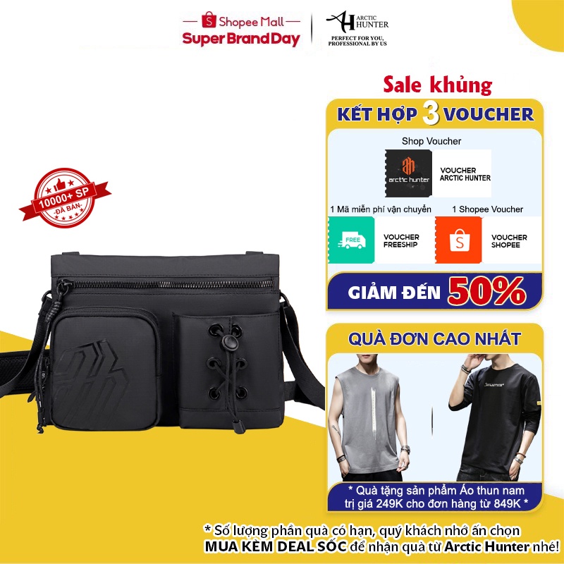 Túi đeo chéo du lịch Arctic Hunter chất liệu Oxford Fabric chống nước - K00535