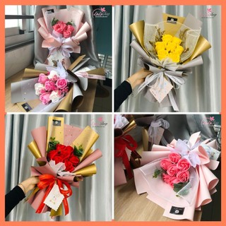 [HỎA TỐC] Hoa hồng sáp thơm bó ( bó 3,5,7 bông ) - Quà tặng sinh nhật và ngày lễ 14/2, hoa 8/3, 20/10 cho người thân yêu