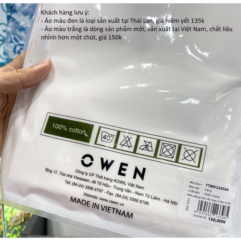 OWEN - Áo ba lỗ Owen cao cấp 100% cotton - Áo may ô nam