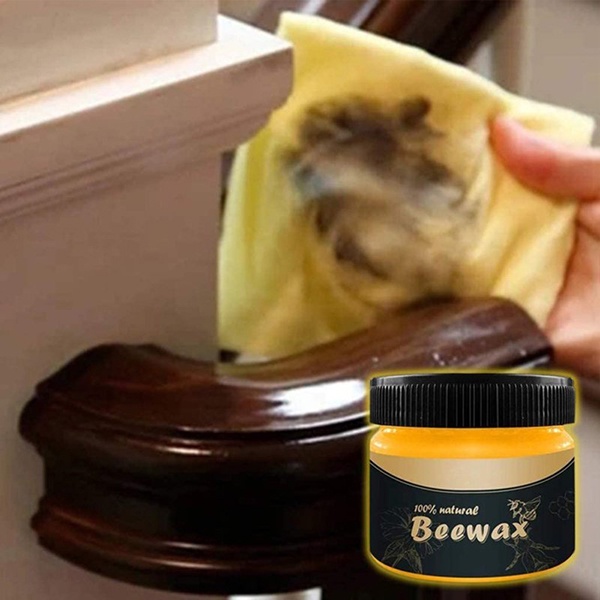 Sáp ong đánh bóng đồ gỗ  Beewax (lọ 85g), sáp ong tự nhiên lau chùi đánh bóng làm mới vật dụng gỗ trong nhà hiệu quả