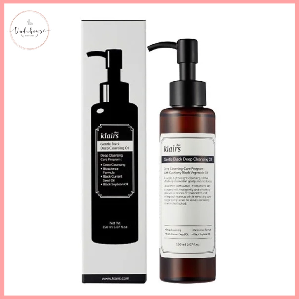 Dầu Tẩy Trang Klairs Gentle Black Deep Cleansing Oil 150ml