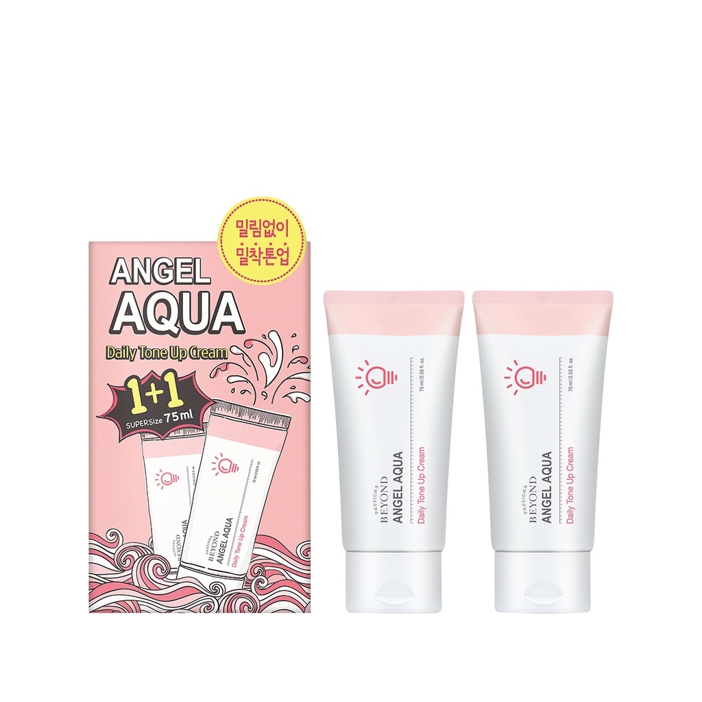 Kem dưỡng trắng nâng tone Beyond Angel Aqua Tone Up Cream 75ml + 75ml