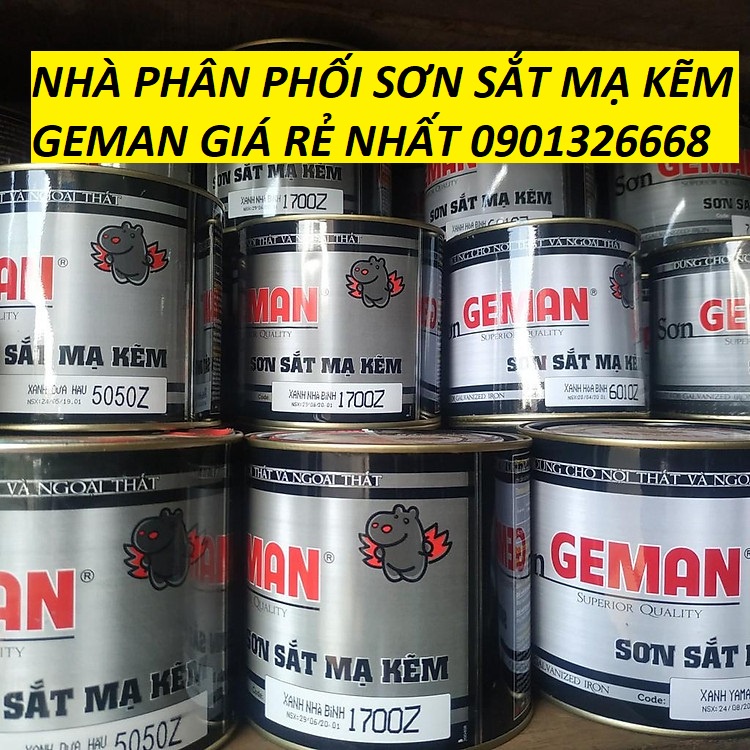 Nhà phân phối sơn sắt mạ kẽm Geman giá rẻ nhất -Xám lợt -3060Z