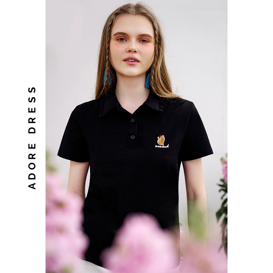 Áo phông polo T-shirts cotton 2 màu 3ASTS1006 ADORE DRESS