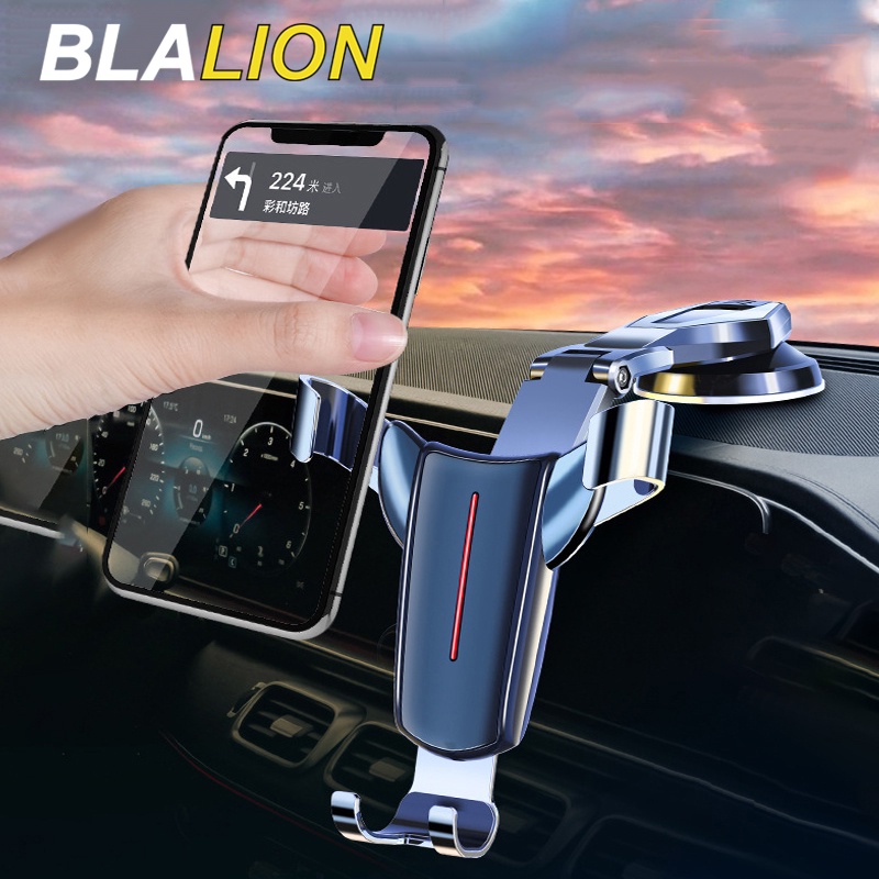 Giá đỡ điện thoại BLALION 4.0-6 inch bằng kim loại có giác hút gắn kính chắn gió xe hơi