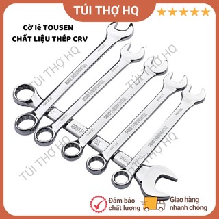Cờ lê vòng miệng tousen 8mm 10mm 12mm 13mm 14mm 17mm 19mm thép crv bền đẹp - túi thợ hq