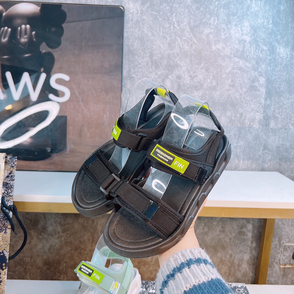 Dép học sinh dép nữ quai ngang chất quai dù mềm và đế cao su non êm chân đi học đi chơi phù hợp mọi lứa tuổi