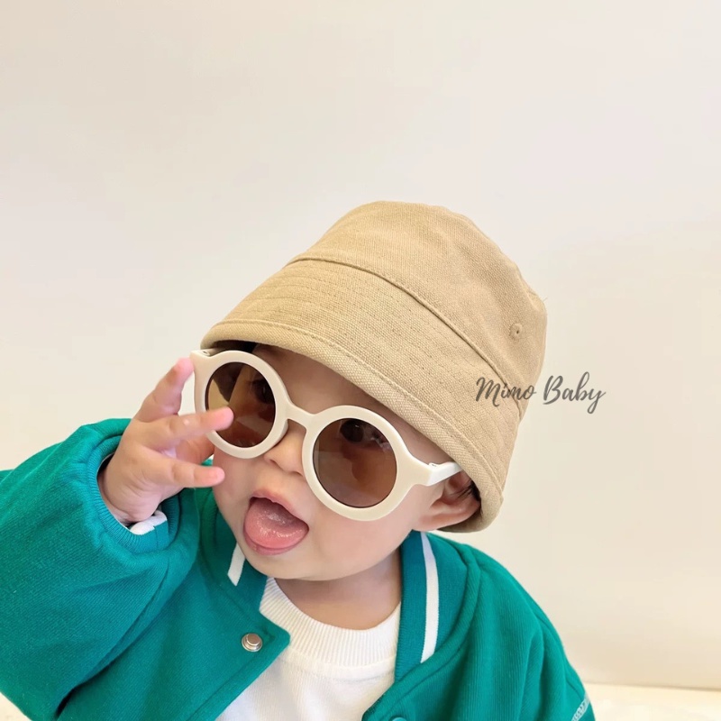 Mũ bucket màu trơn phong cách Hàn Quốc cho bé MH224 Mimo Baby
