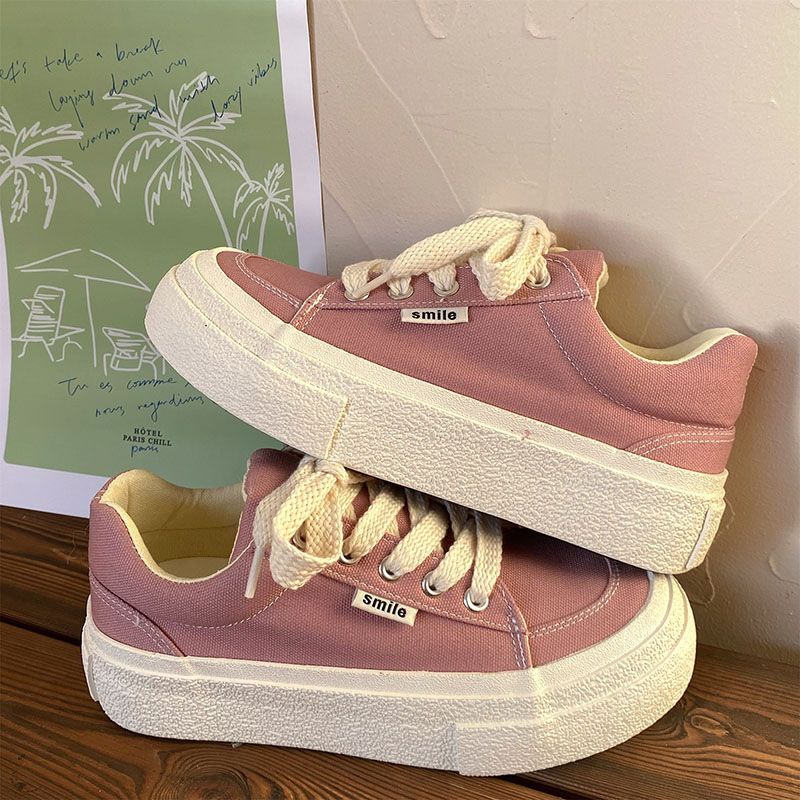 Giày Thể Thao Canvas Đế Dày Thời Trang Mùa Xuân Cho Nữ