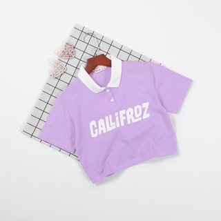 Áo bé gái polo có cổ form croptop Nexxi từ 35kg đến 50kg