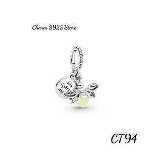 CHARM PAN ALE TREO CON ĐOM ĐÓM PHÁT SÁNG BẠC S925 THUẦN KHIẾT HÀNG CAO CẤP