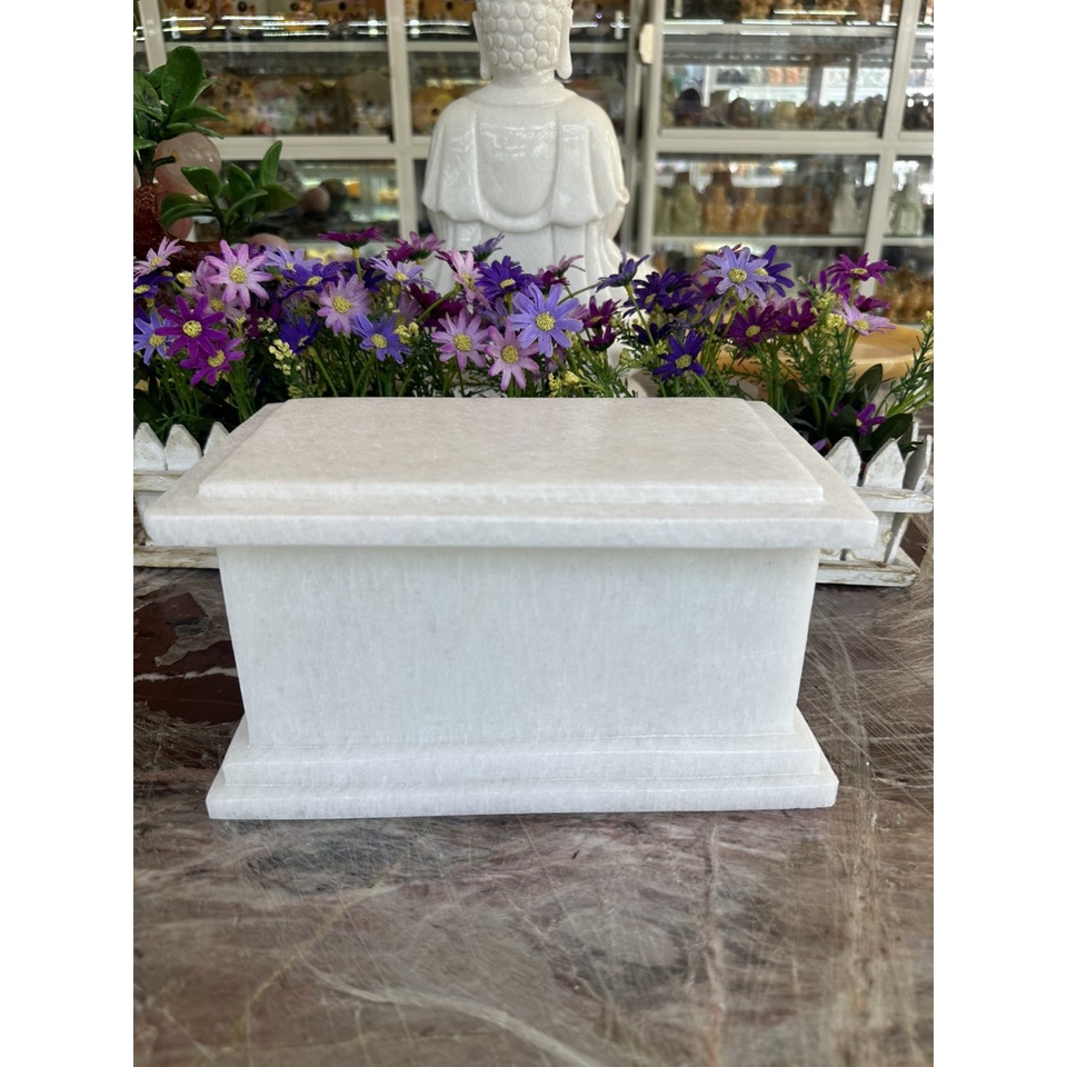 Hủ đưng tro cốt, đồ thờ cúng đá trắng