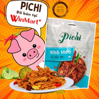 Khô Heo Cháy Tỏi Pichi Đồ Ăn Vặt An Toàn Thịt Khô Heo vị tỏi ớt