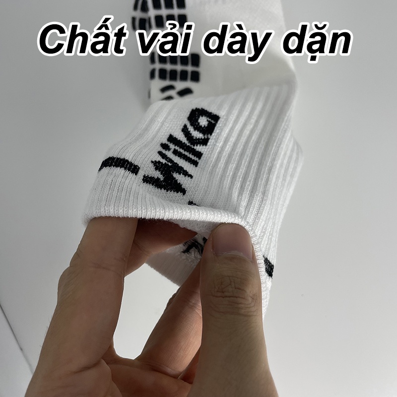Tất chống trơn đá bóng dài, vớ đá banh dệt kim nam chính hãng