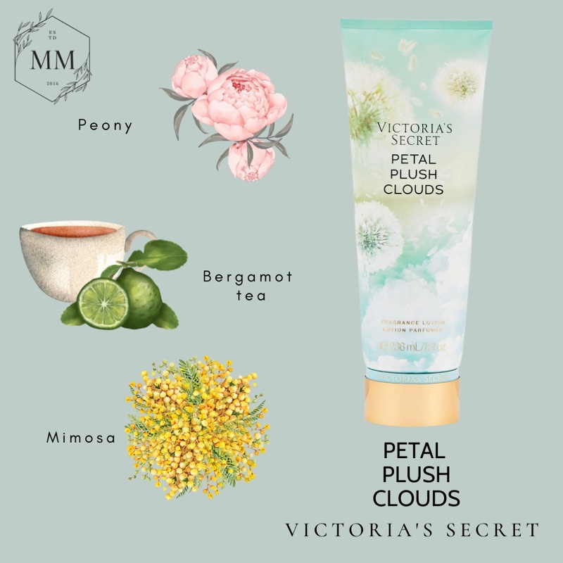[Moomoocos] - Bộ sản phẩm Xịt Thơm Toàn Thân Victoria’s Secret Body Mist Dưỡng Thể Lotion mùi Petal Plush Clouds 250ml