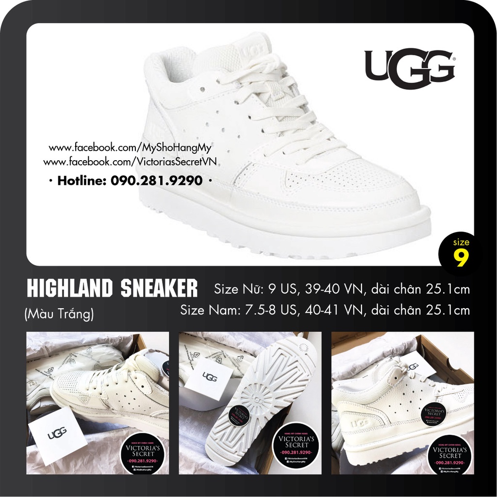 Nhiều mẫu lựa chọn Giày Sneaker UGG chính hãng từ Mỹ - Với kiểu dáng thời
