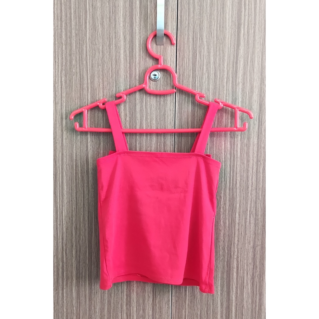 Áo thun nữ hai dây nơ to màu đỏ