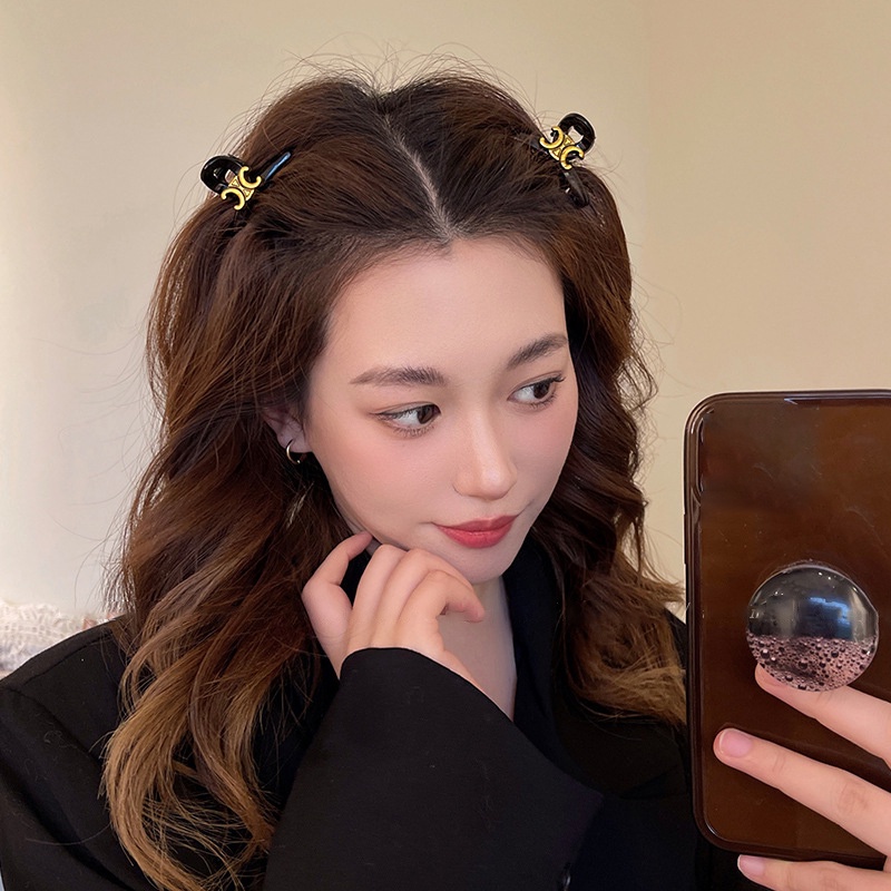 Kẹp Tóc mini In Chữ Đơn Giản Thời Trang Cao Cấp