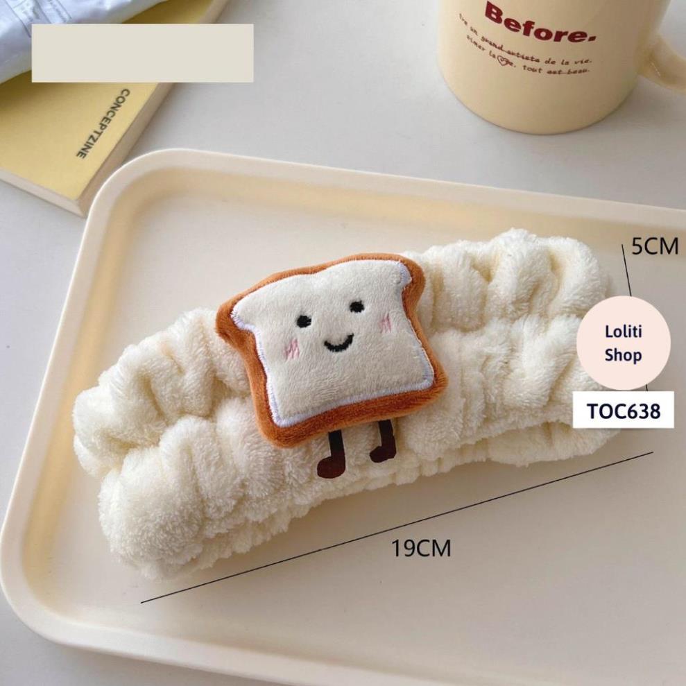 Băng đô rửa mặt, dây đeo cổ tay hoạt hình phong cách Hàn Quốc dễ thương cho nam và nữ LOLITI TOC638