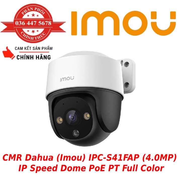 Camera an ninh ngoài trời Imou IPC-S41FAP(4.0MP) và IPC-S21FAP(2.0MP) Camera IP PoE PT Full Color 4.0MP và 2.0MP