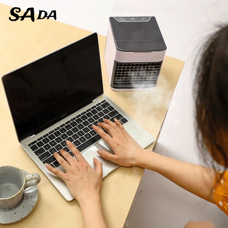 Quạt Mini Điều Hòa Không Khí Di Động Kèm Sạc USB Tiện Dụng Cho Gia Đình / Văn Phòng