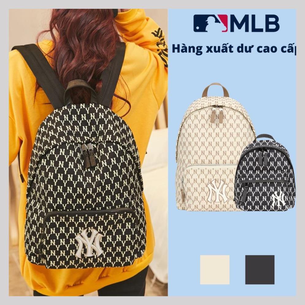 [CHUẨN HÀNG 1:1] Balo MLB NY Hàn Quốc Monogram Backpack Full Tag Code ❂