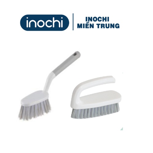 Bàn chải nhà tắm cán dài - đầu tròn - đầu vuông Kirei Inochi