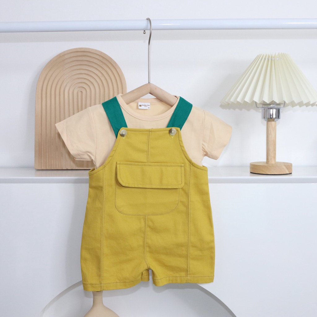 Combo áo + yếm siêu dễ thương cho bé trai bé gái Hokiha Kid size 5-13kg TE200 & TE202