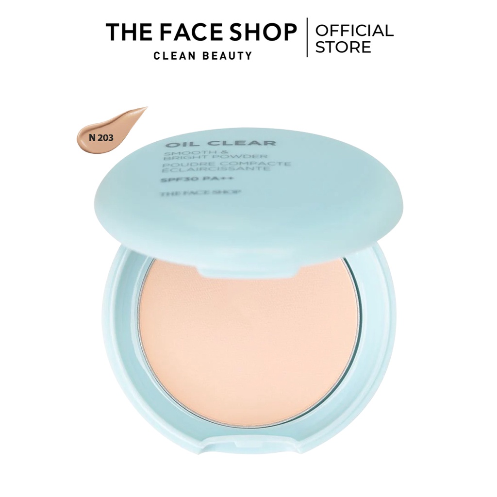 Phấn Phủ Thefaceshop Oil Clear Smooth&Bright Pact Spf30 Pa++ 9G