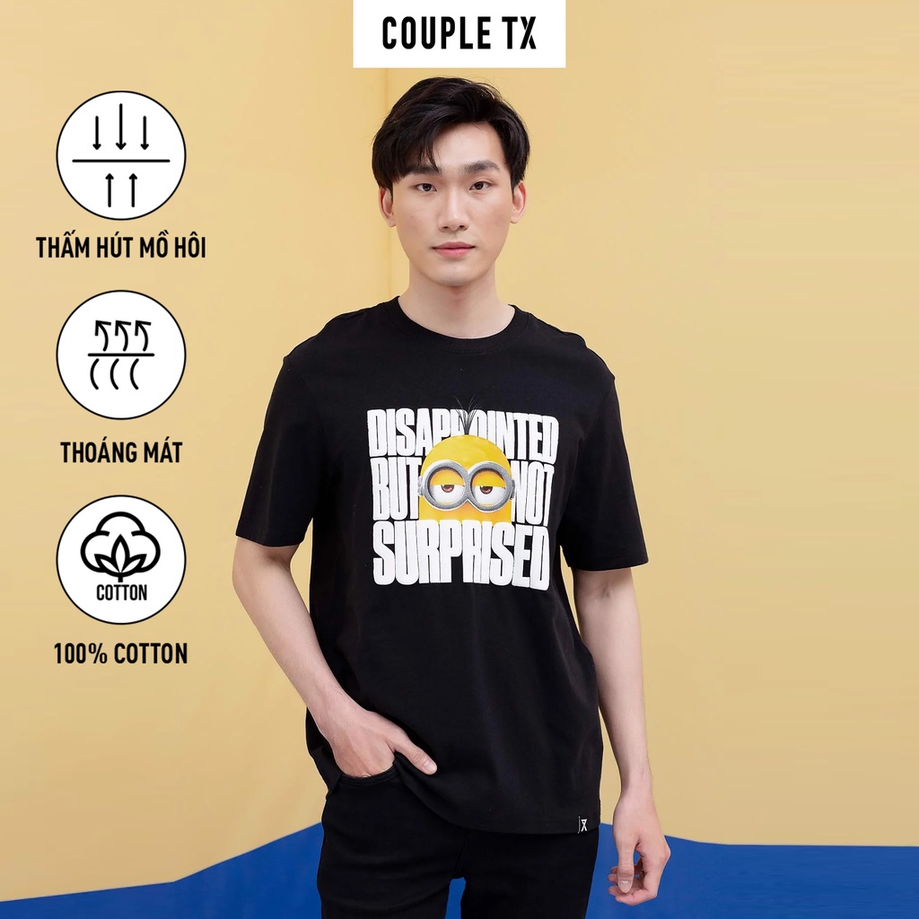 Áo Thun Nam Couple TX Relax Fit Minions In Surprised MTS 1211